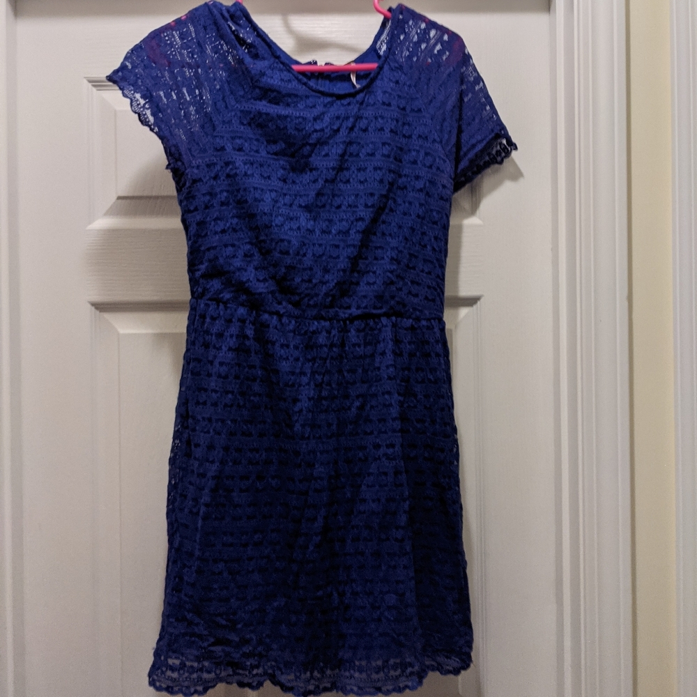 Free People Purple lace dress